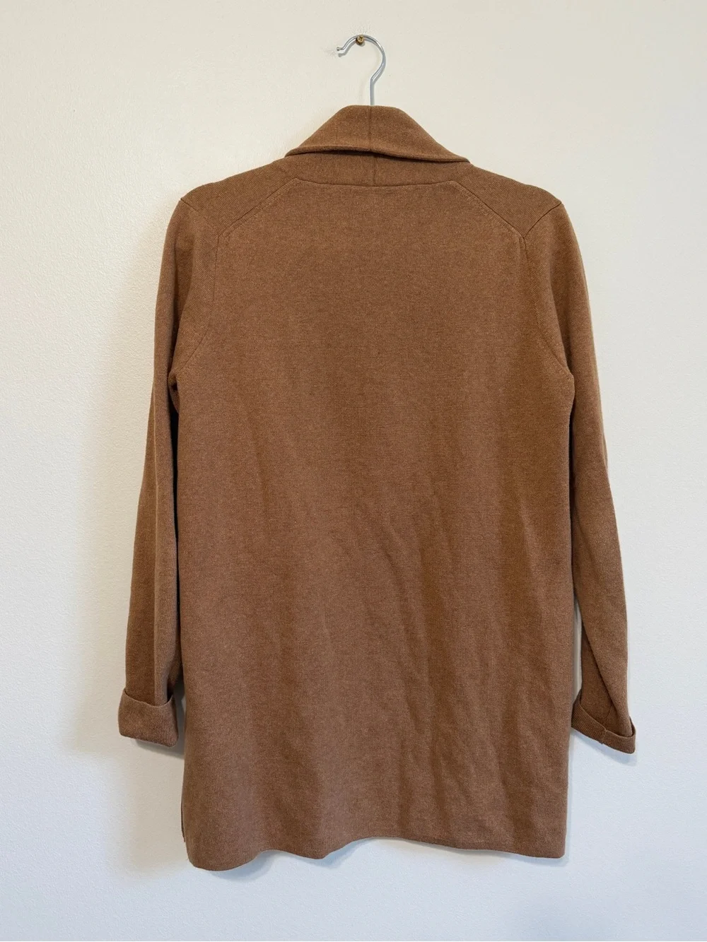 J. Crew Chelsea Blazer Cardigan Size Small Tan Fall winter sweater cotton